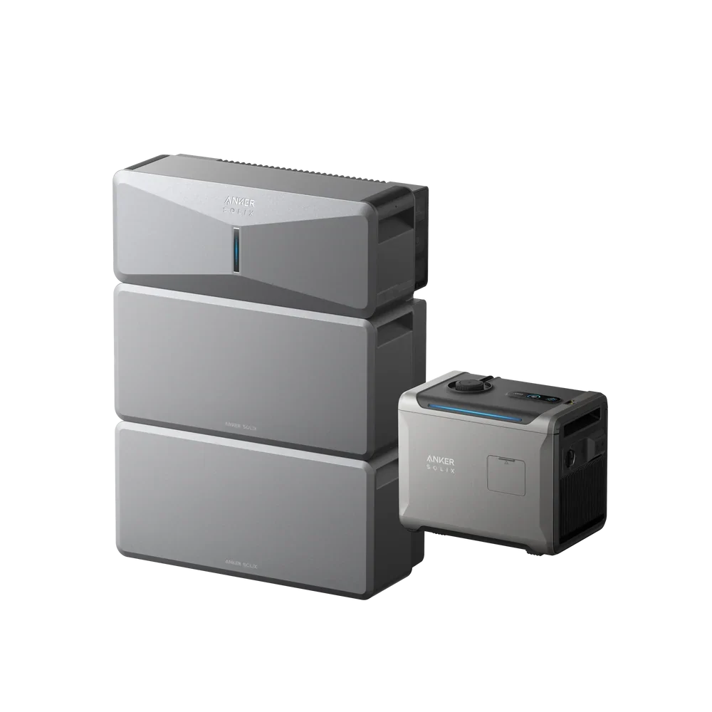 Anker SOLIX E10 (Power Module + 2× Battery) + Smart Generator 5500