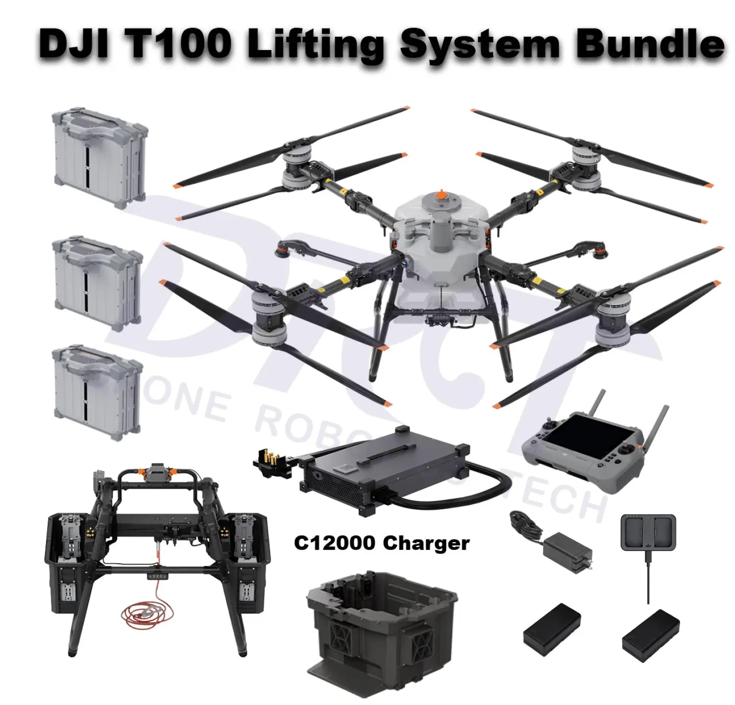 DJI Agras T100 Lifting System Bundle with C12000 Charger
