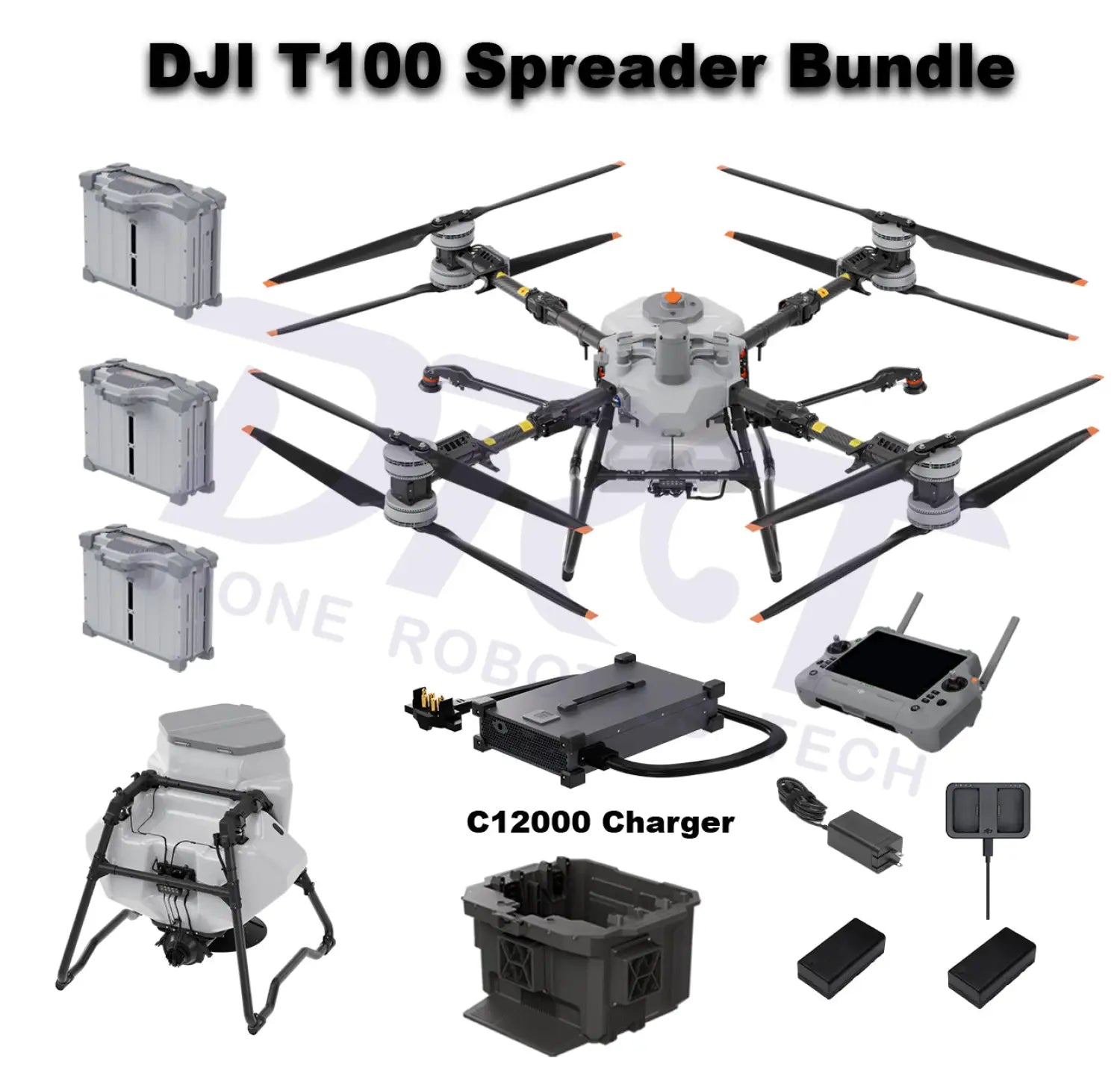 DJI Agras T100 Spreading Bundle with C12000 Charger