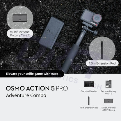 DJI Osmo Action 5 Pro Adventure Combo（US）